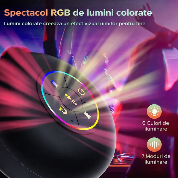 Boxă de Duș Bluetooth cu Lumină
