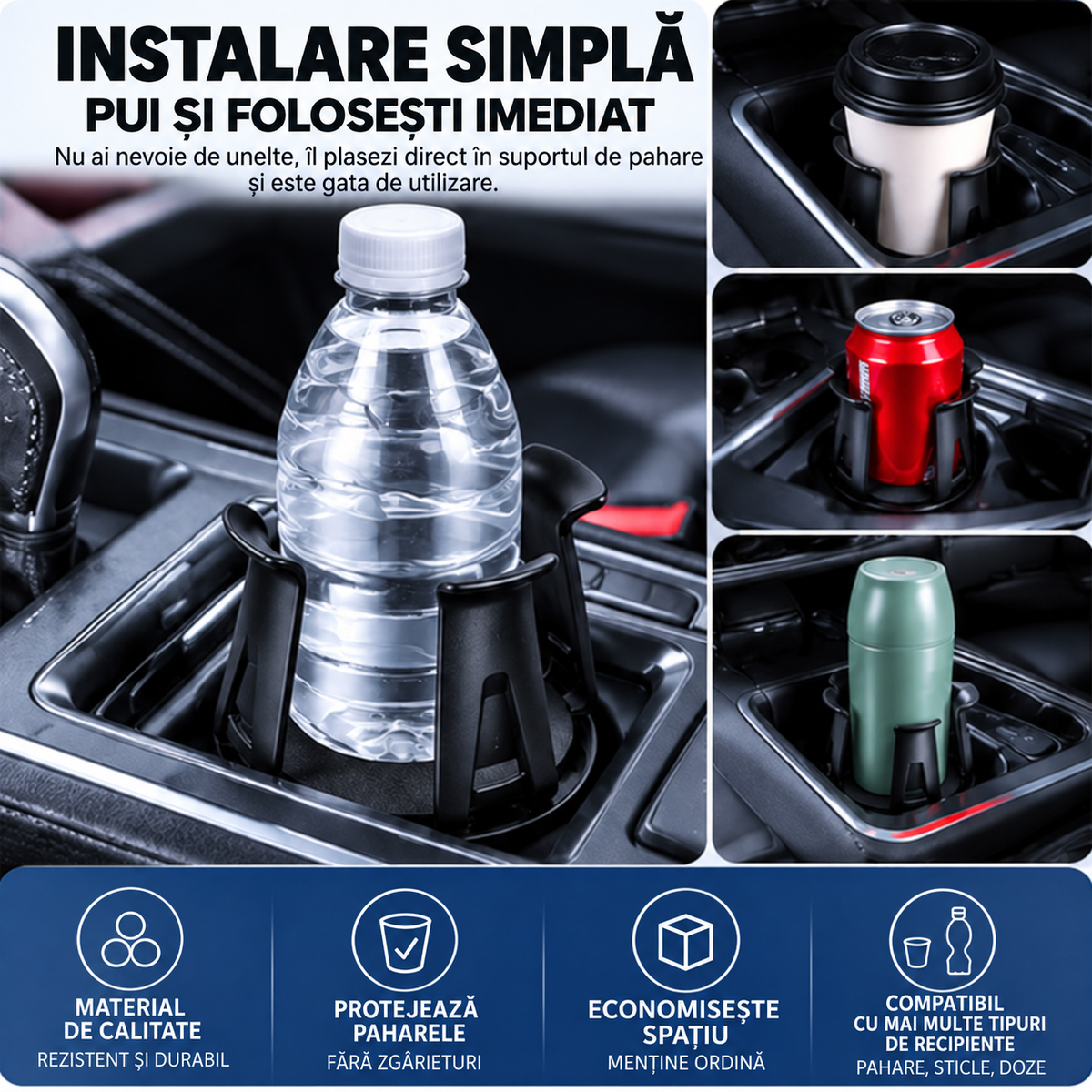 Suport Universal Pentru Pahare Auto