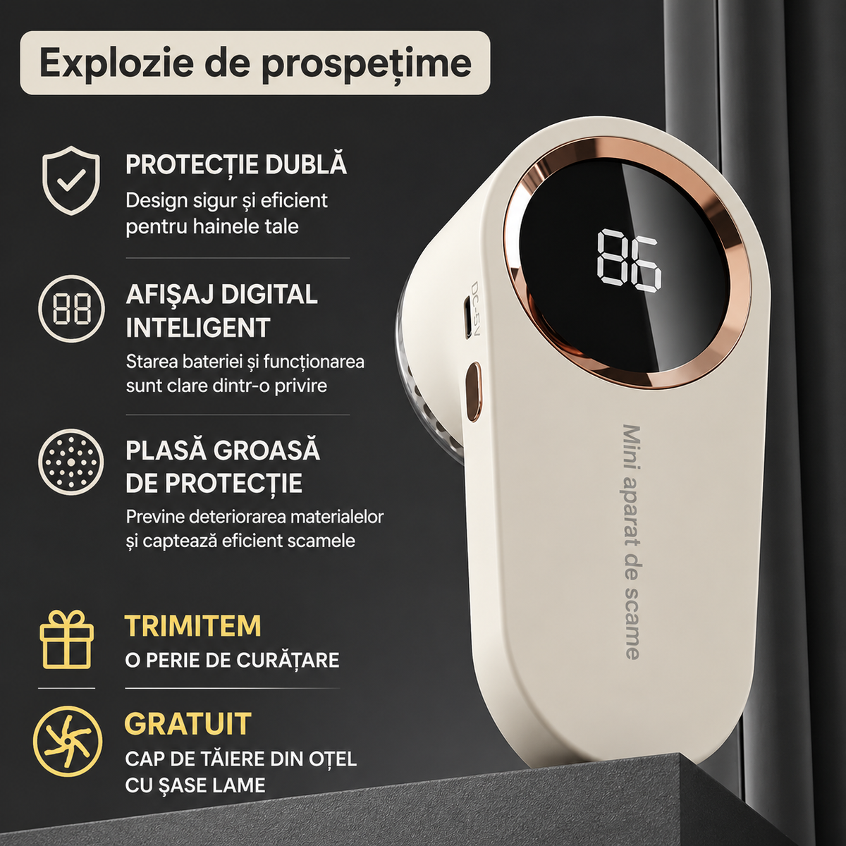 Aparat Electric Portabil de Scame
